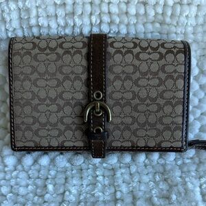 Coach Soho Brown Jaquard Wallet